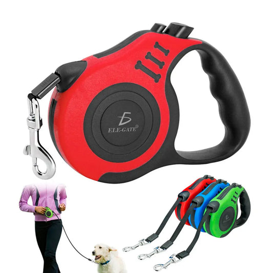 PawLoves Ensemble de Promenade pour Chien avec Laisse Extensible 5m