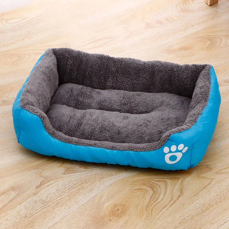 Lit moelleux noir pour chien – Coussin de couchage antidérapant et résistant aux morsures