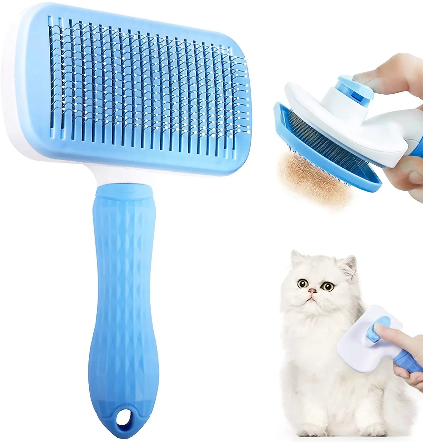 Brosse anti-poils pour chiens et chats – Peigne de toilettage pour poils longs