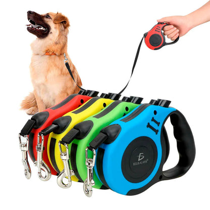PawLoves™ Ensemble de Promenade pour Chien avec Laisse Extensible 5m