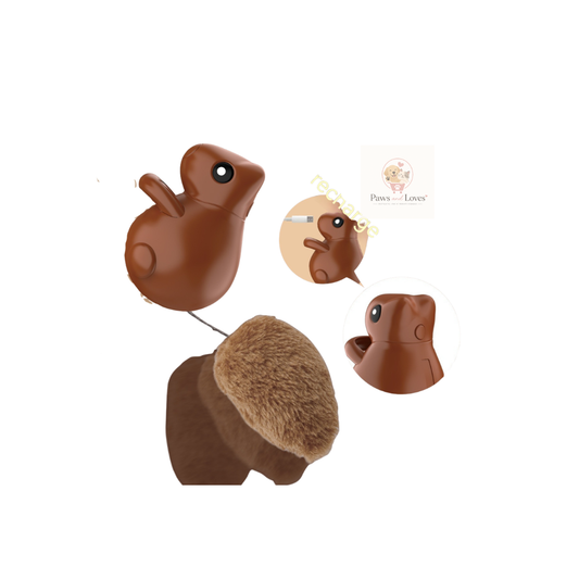 SquirrelChase – Jouet Interactif Intelligent pour Chat avec Écureuil Mobile et Recharge USB