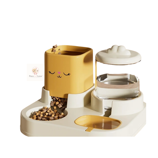 Paws & Loves™ | Double Bol en Acier Inoxydable pour  Chats