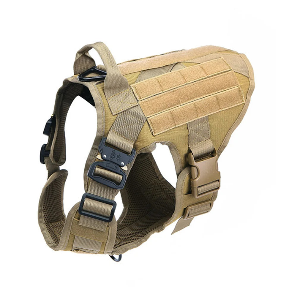 GuardianPaw – Harnais Tactique en Nylon Résistant avec Laisse Nylon 1000D