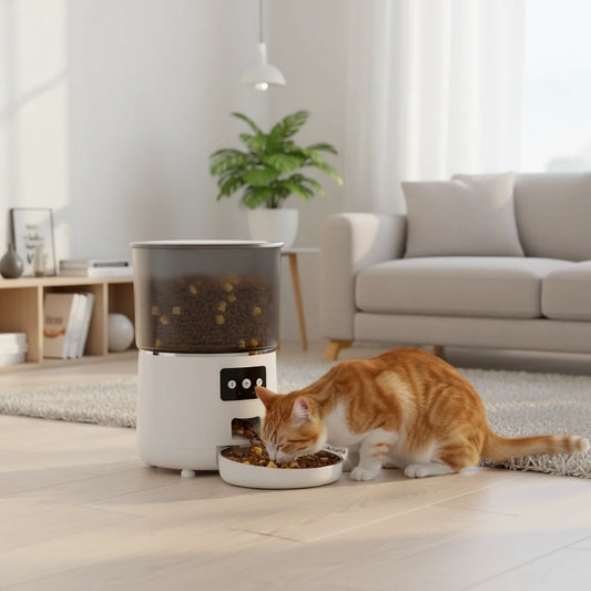 SmartFeed Pro – Distributeur Automatique WiFi 4L pour Chats et Chiens avec Caméra HD, Audio Bidirectionnel et Contrôle à Distance