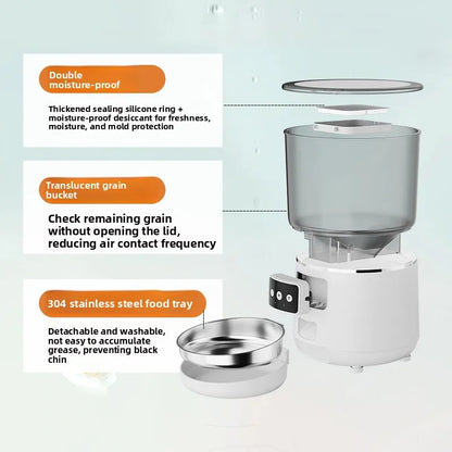 SmartFeed Pro™ – Distributeur Automatique WiFi 4L pour Chats et Chiens avec Caméra HD, Audio Bidirectionnel et Contrôle à Distance