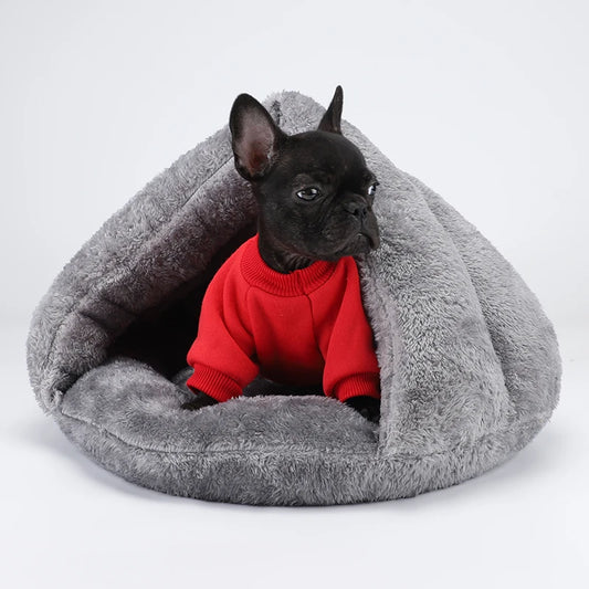 Lit moelleux pour chien et chat – Coussin lavable et confortable pour animaux(idéal pour boston terrier)
