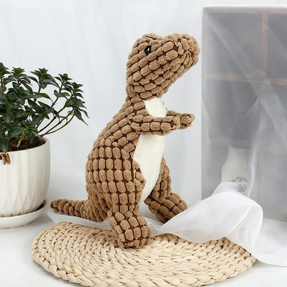DinoFun™ – Jouet Interactif en Peluche pour Chien, Anti-Ennui et Résistant aux Mordillements