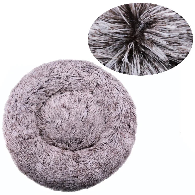 Lit Rond Ultra Doux pour Chien et Chat – Coussin Moelleux et Chaleureux