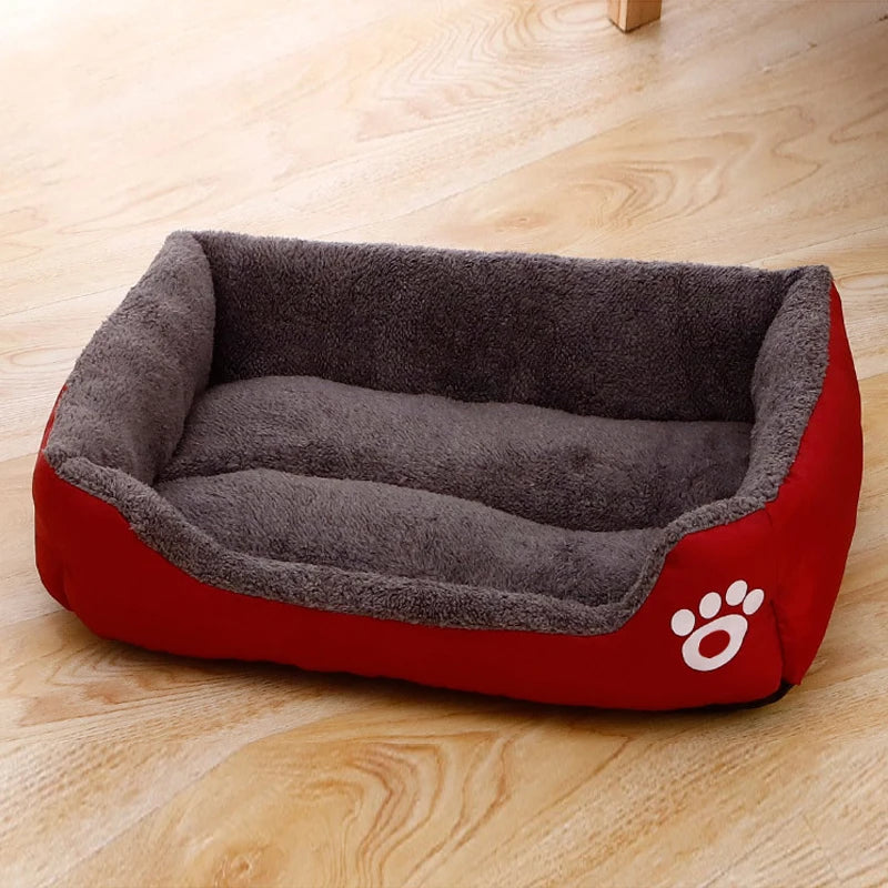 Lit moelleux noir pour chien – Coussin de couchage antidérapant et résistant aux morsures