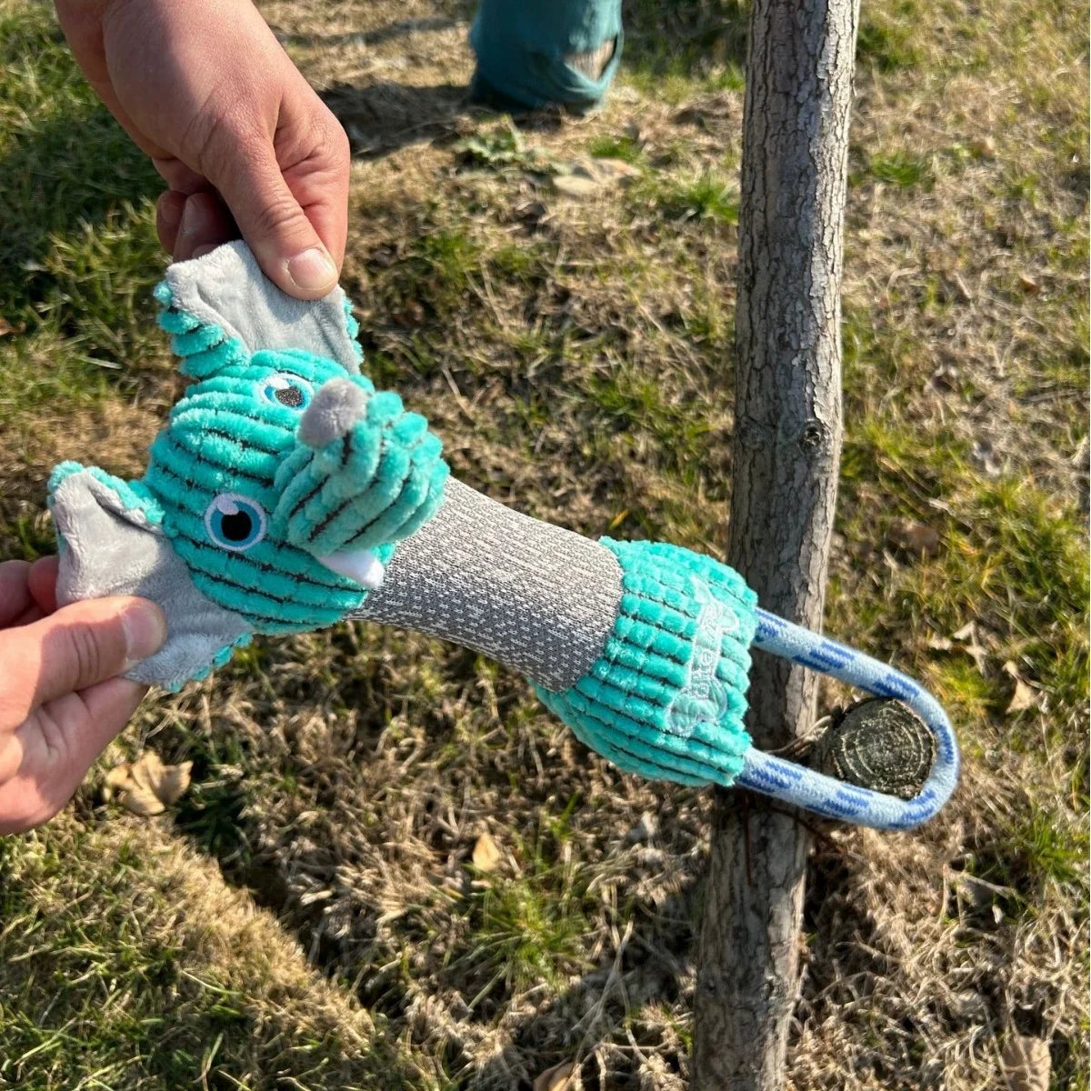 Jouet Résistant pour Chien – Peluche en Velours Côtelé avec Son Amusant
