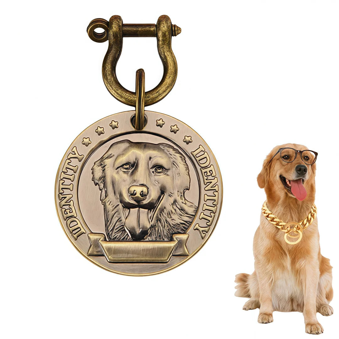 Paws & Loves™ Smart ID Tag – Pendentif Personnalisé pour Collier de Chien