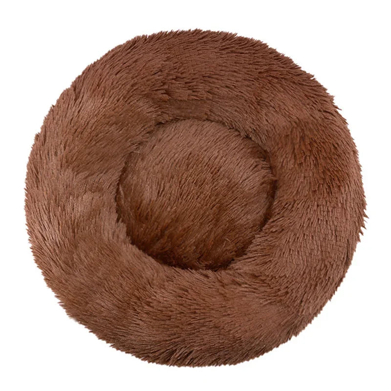 Lit Rond Ultra Doux pour Chien et Chat – Coussin Moelleux et Chaleureux