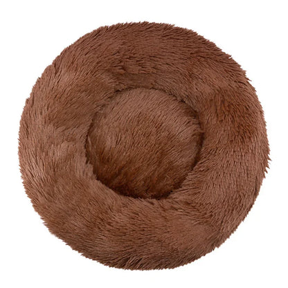Lit Rond Ultra Doux pour Chien et Chat – Coussin Moelleux et Chaleureux