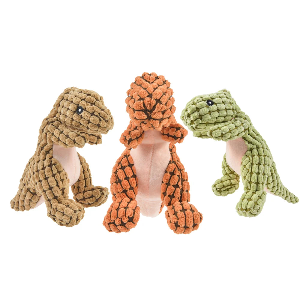 DinoFun™ – Jouet Interactif en Peluche pour Chien, Anti-Ennui et Résistant aux Mordillements
