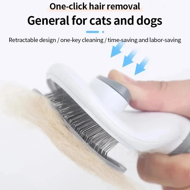 Brosse Magique de toilettage autonettoyante pour chiens et chats – Élimine les poils et démêle en douceur