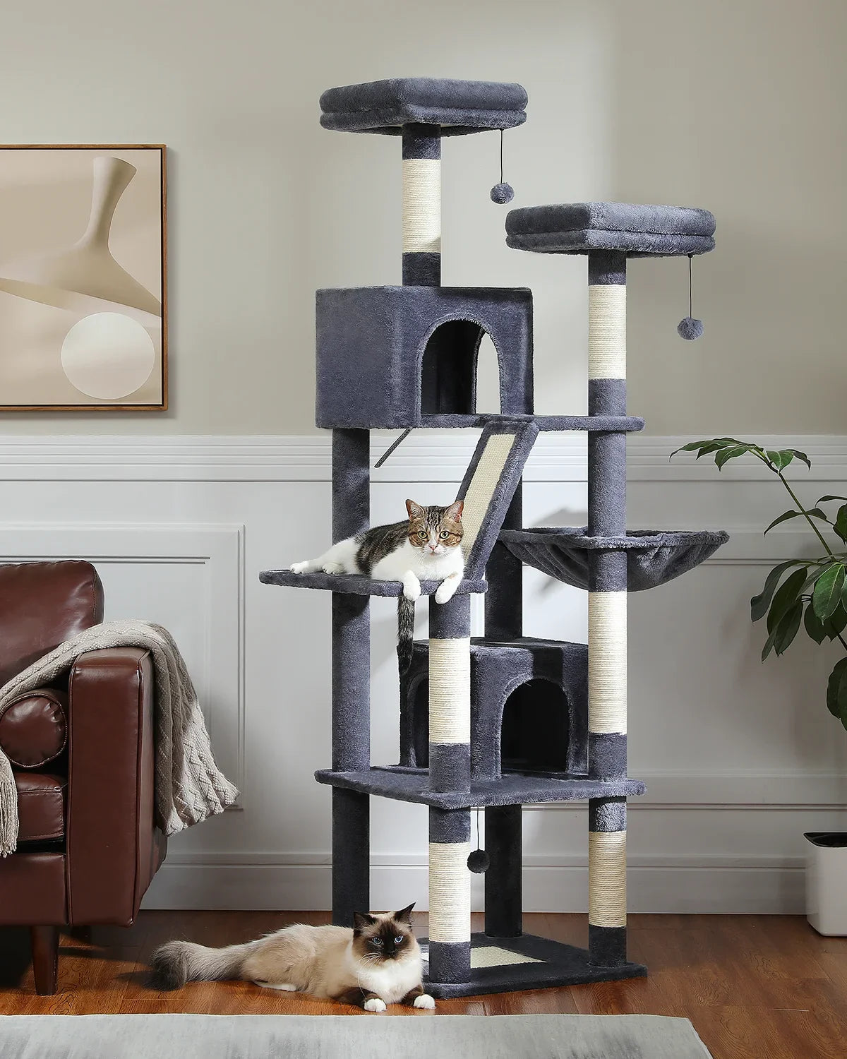 Paws & Loves™ Kitty Paradise – Centre d’Activités Multi-Niveaux pour Chats d’Intérieur