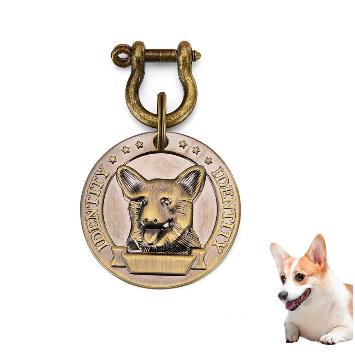 Paws & Loves™ Smart ID Tag – Pendentif Personnalisé pour Collier de Chien