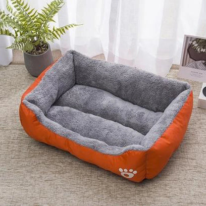 Lit moelleux noir pour chien – Coussin de couchage antidérapant et résistant aux morsures