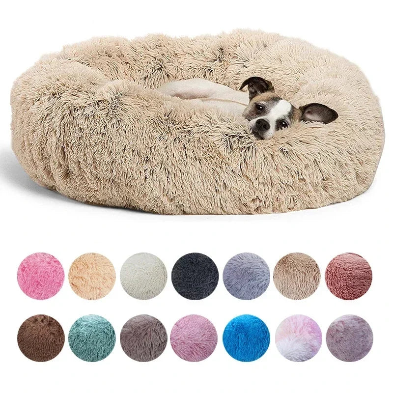 Lit Rond Ultra Doux pour Chien et Chat – Coussin Moelleux et Chaleureux