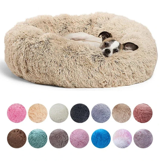 Lit Rond Ultra Doux pour Chien et Chat – Coussin Moelleux et Chaleureux