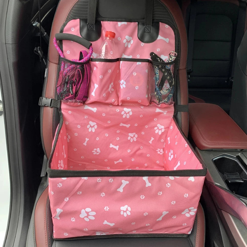 PawRide – Siège d’Auto Premium pour Chien avec Poches de Rangement, Hamac Pliant et Protection de Siège