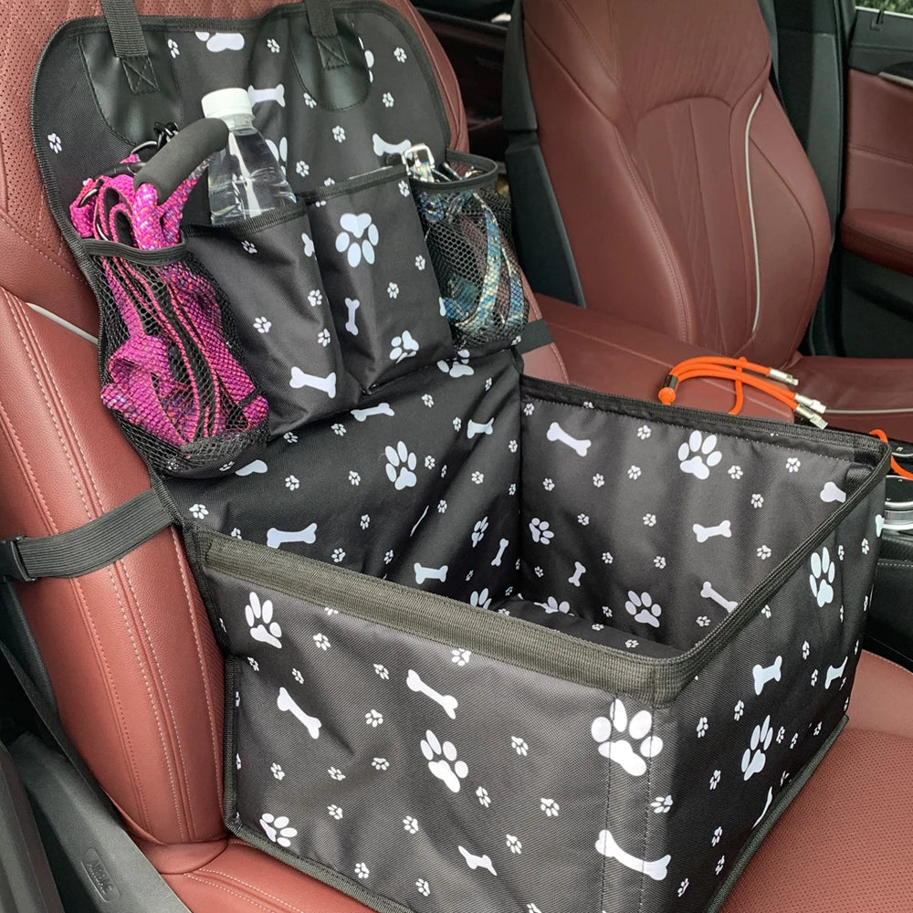 PawRide – Siège d’Auto Premium pour Chien avec Poches de Rangement, Hamac Pliant et Protection de Siège