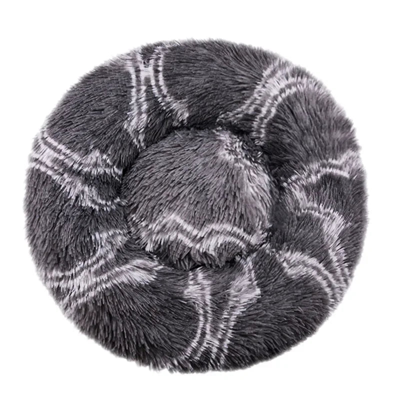 Lit Rond Ultra Doux pour Chien et Chat – Coussin Moelleux et Chaleureux