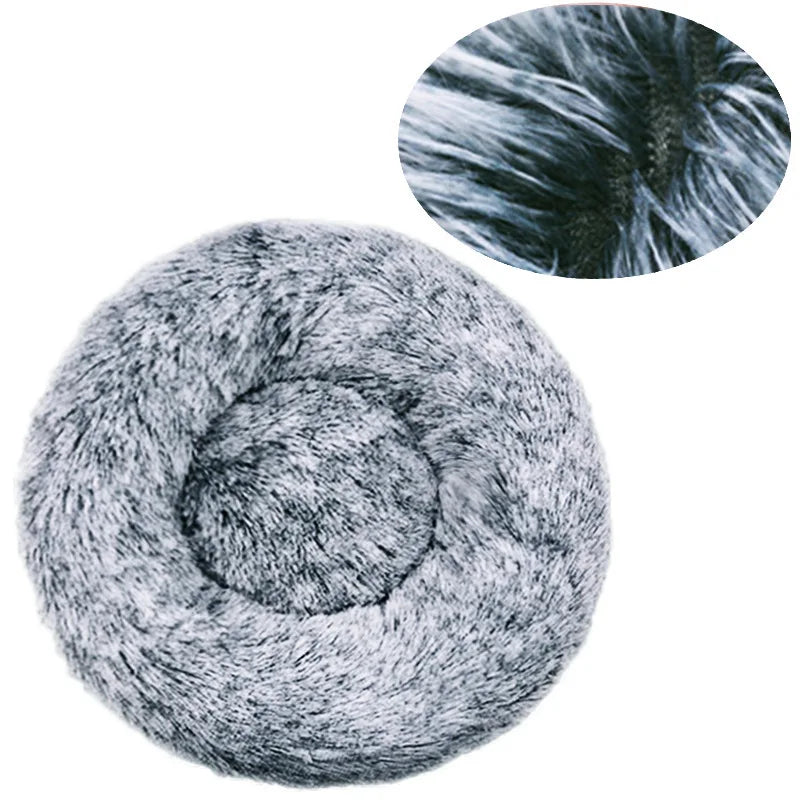 Lit Rond Ultra Doux pour Chien et Chat – Coussin Moelleux et Chaleureux