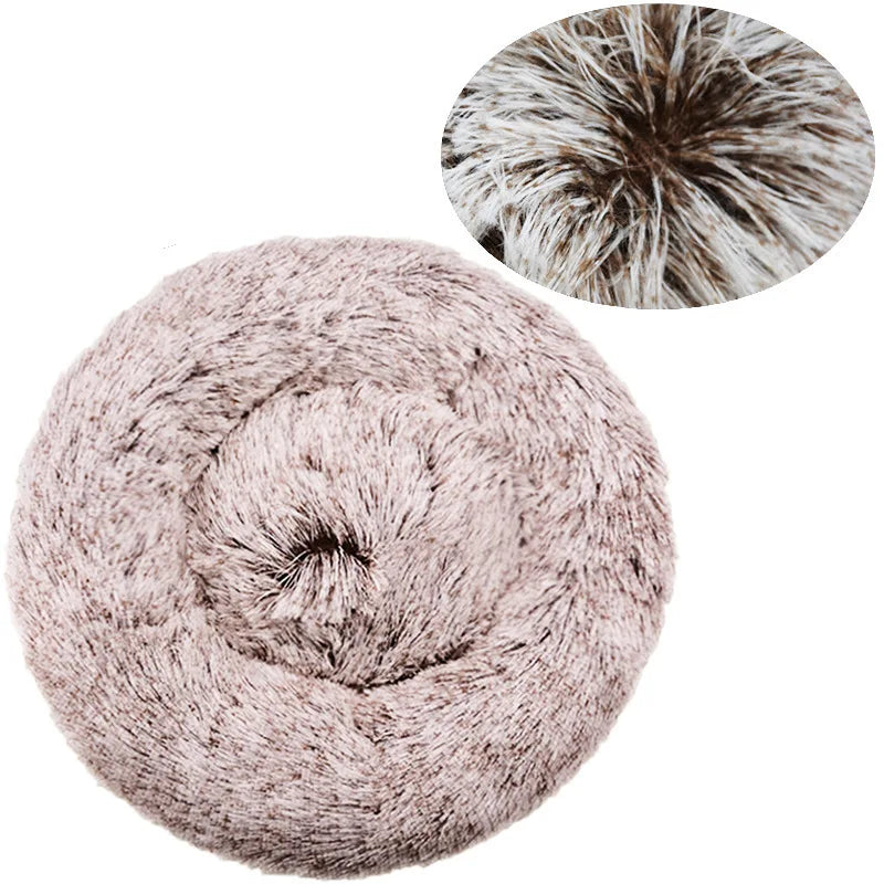 Lit Rond Ultra Doux pour Chien et Chat – Coussin Moelleux et Chaleureux