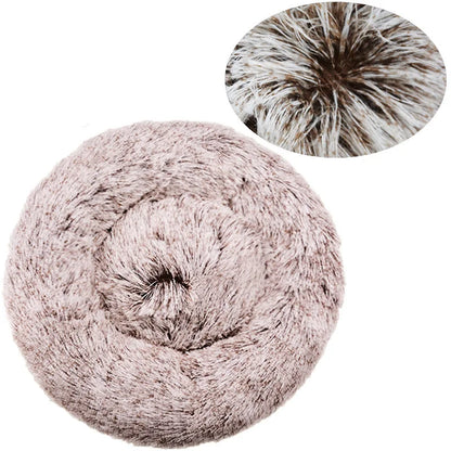 Lit Rond Ultra Doux pour Chien et Chat – Coussin Moelleux et Chaleureux
