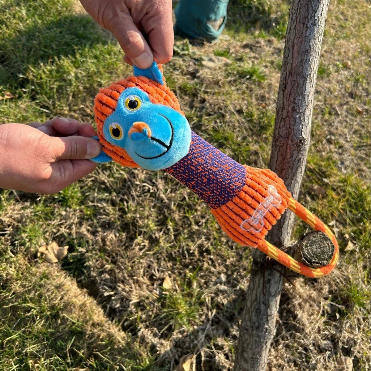 Jouet Résistant pour Chien – Peluche en Velours Côtelé avec Son Amusant