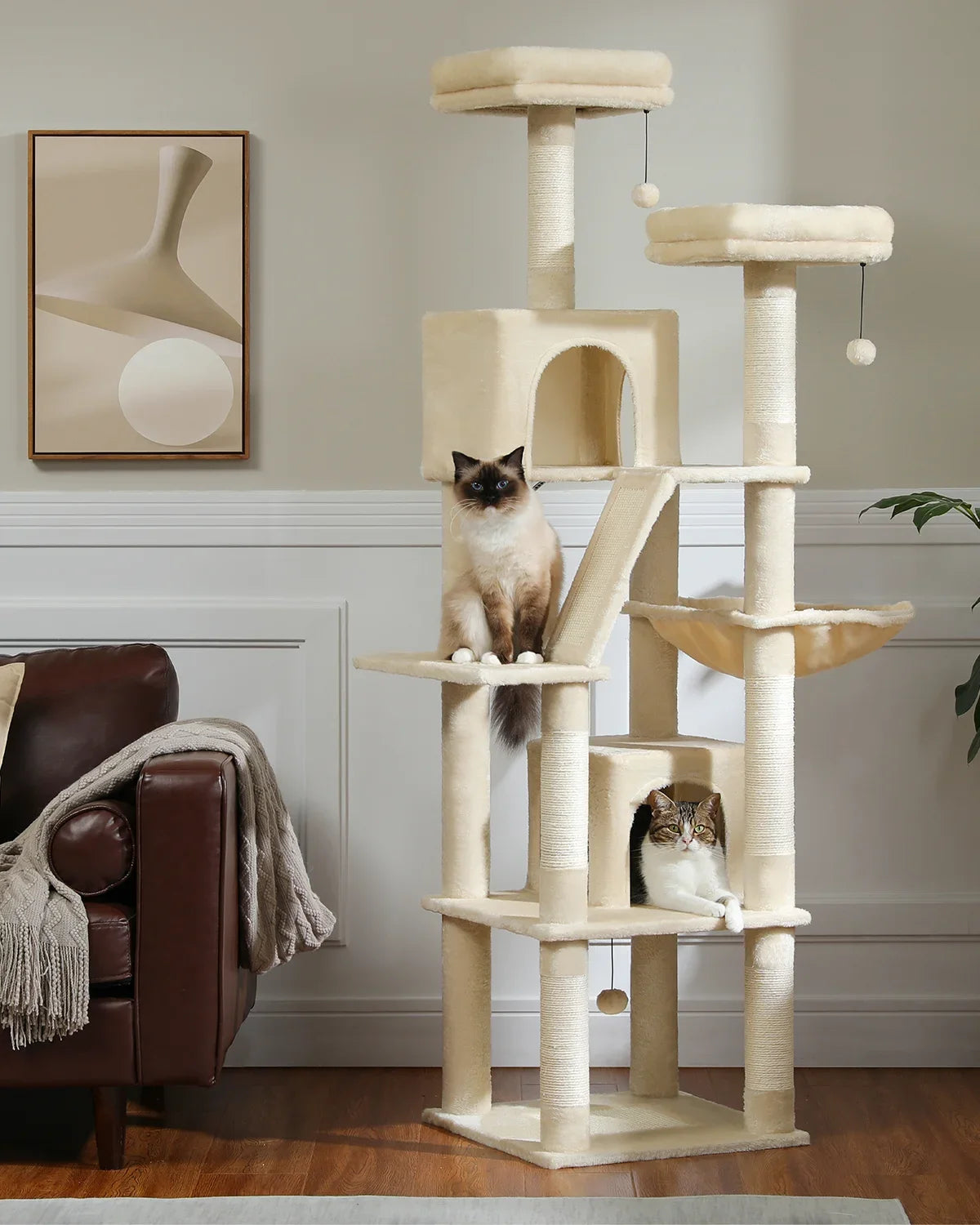 Paws & Loves™ Kitty Paradise – Centre d’Activités Multi-Niveaux pour Chats d’Intérieur