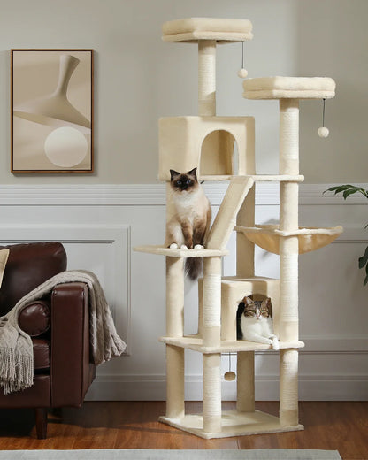 Paws & Loves™ Kitty Paradise – Centre d’Activités Multi-Niveaux pour Chats d’Intérieur