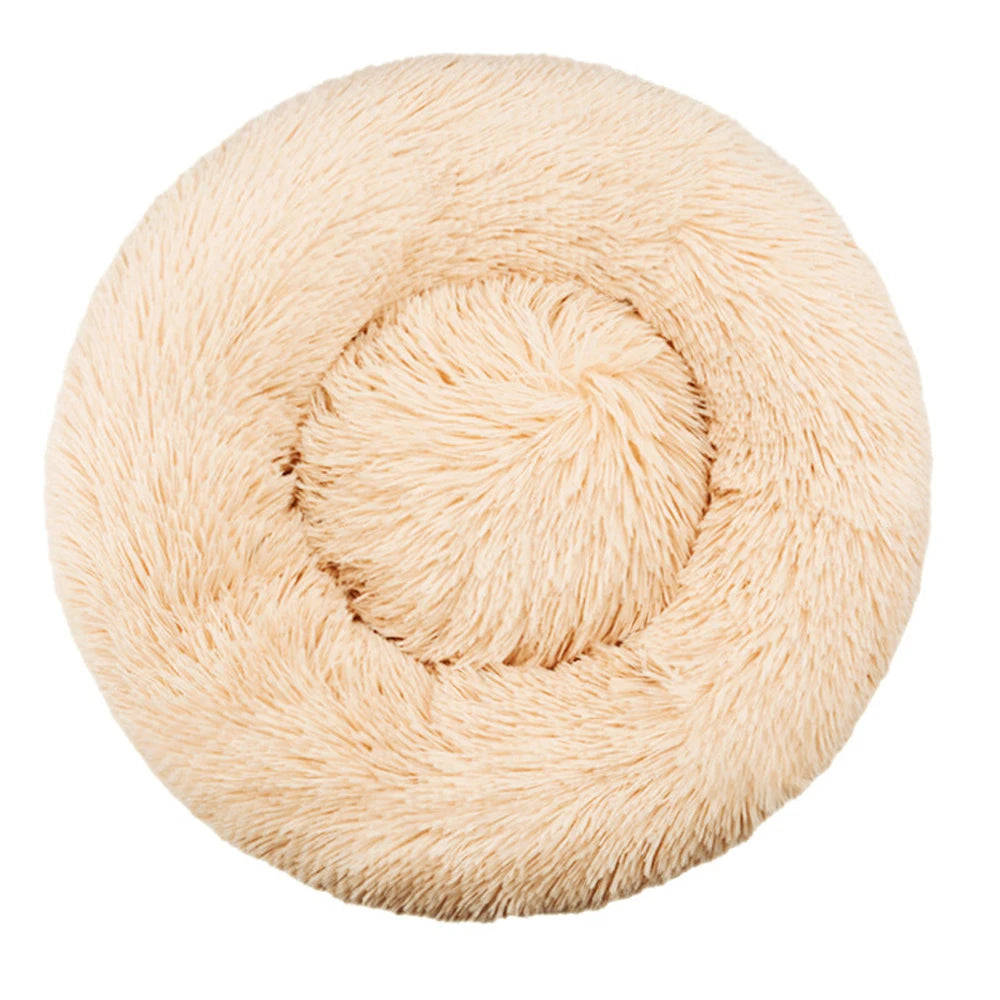 Lit Rond Ultra Doux pour Chien et Chat – Coussin Moelleux et Chaleureux