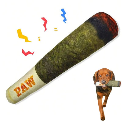 -Paws and Loves- CigarPaws – Jouet Interactif en Peluche avec Couineur pour Chien