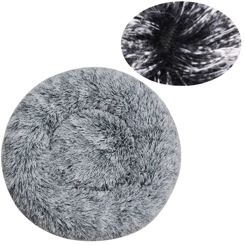 Lit Rond Ultra Doux pour Chien et Chat – Coussin Moelleux et Chaleureux