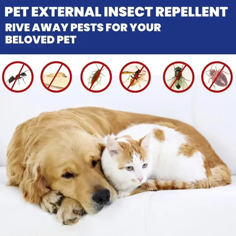 Vaporisateur anti-tiques pour chiens et chats, contrôle des tiques, bouteille de 100ml, animaux de compagnie et usage domestique