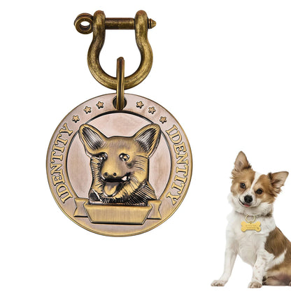Paws & Loves™ Smart ID Tag – Pendentif Personnalisé pour Collier de Chien