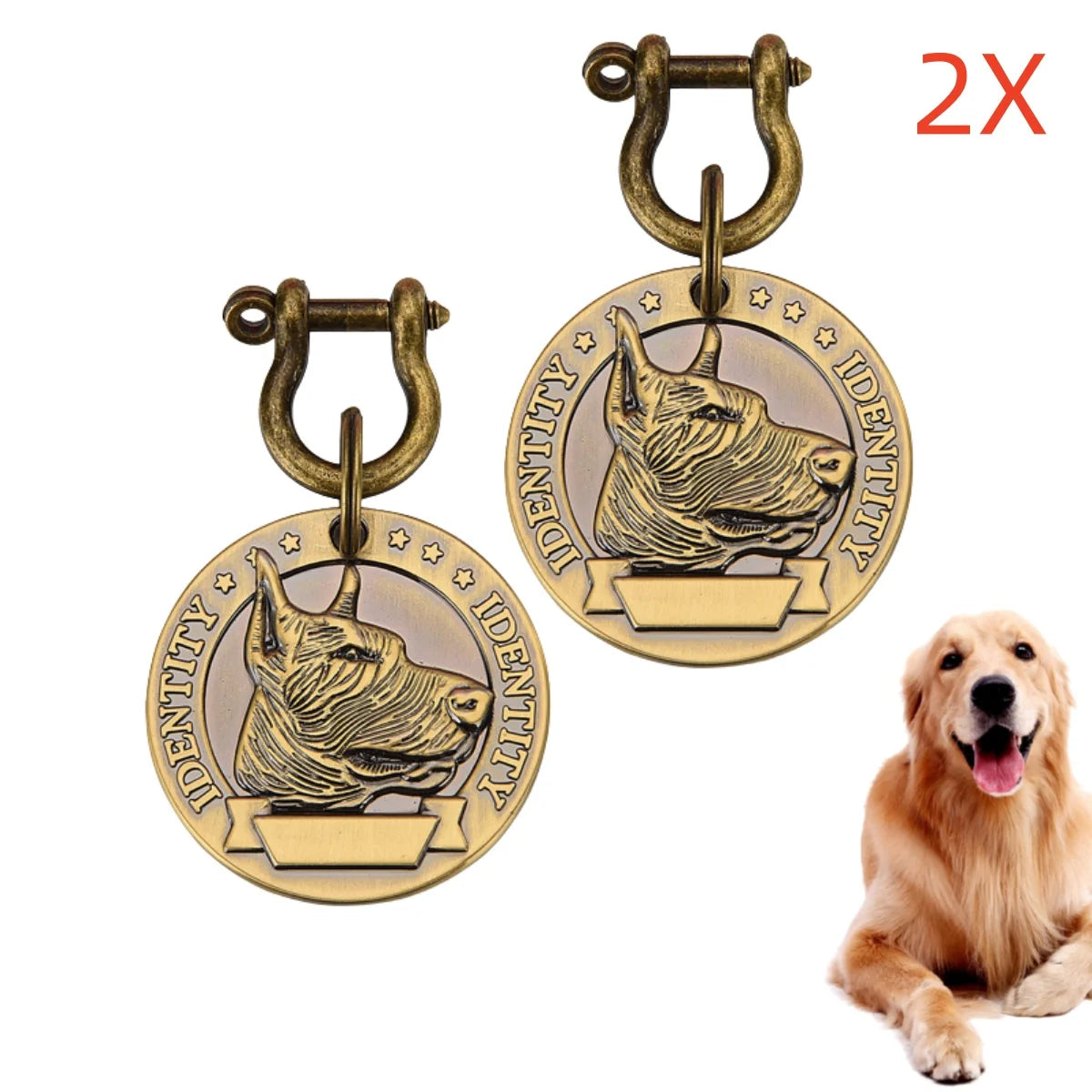 Paws & Loves™ Smart ID Tag – Pendentif Personnalisé pour Collier de Chien