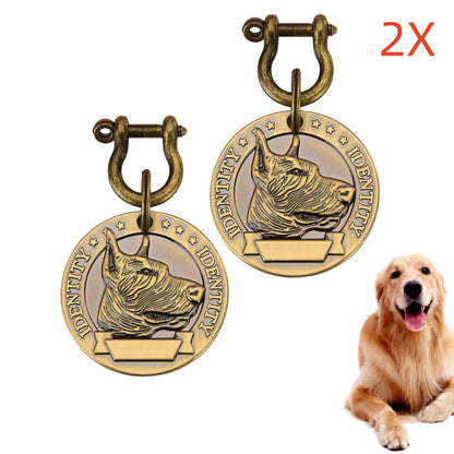 Paws & Loves™ Smart ID Tag – Pendentif Personnalisé pour Collier de Chien