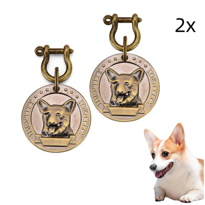 Paws & Loves™ Smart ID Tag – Pendentif Personnalisé pour Collier de Chien