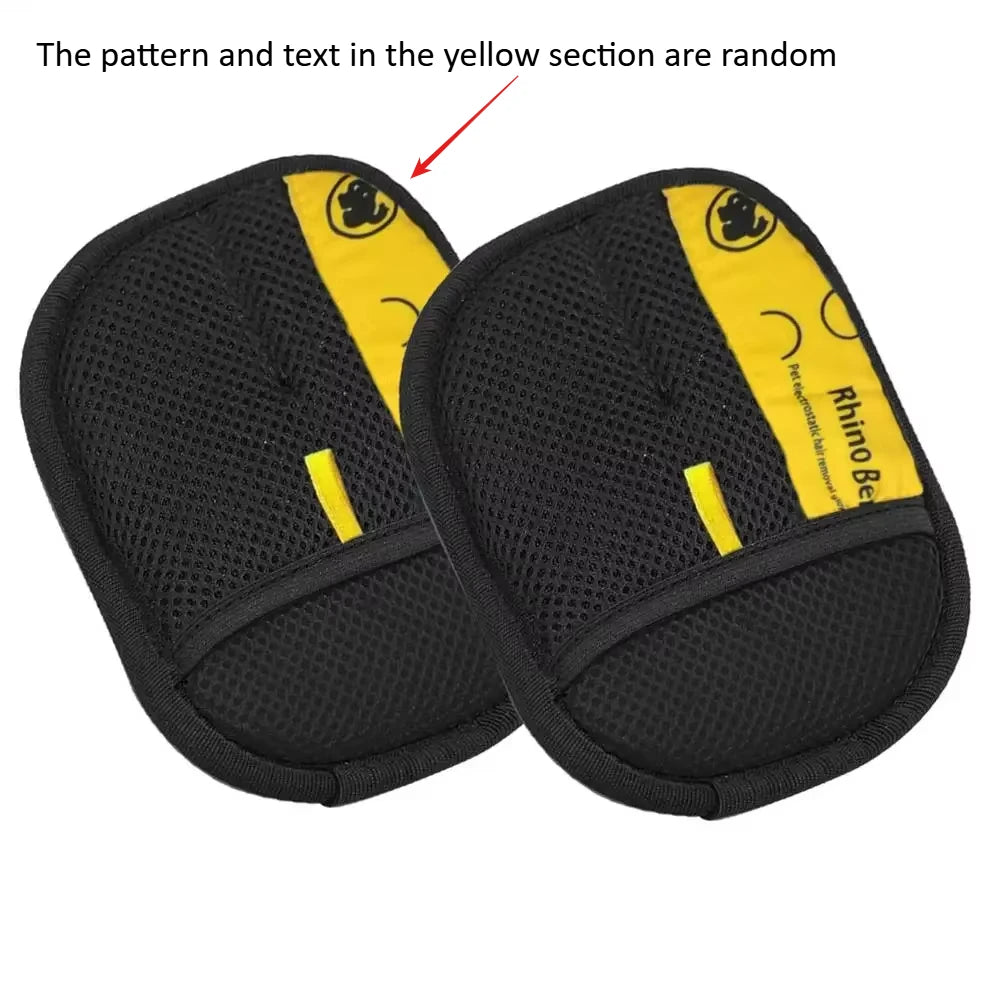 Lot de 2 gants de toilettage pour chats et animaux – brossage, massage et élimination des poils
