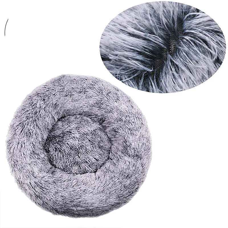 Lit Rond Ultra Doux pour Chien et Chat – Coussin Moelleux et Chaleureux