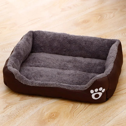 Lit moelleux noir pour chien – Coussin de couchage antidérapant et résistant aux morsures