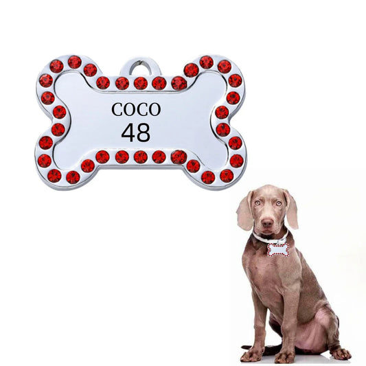 Paws & Loves™ Smart ID Tag – Pendentif Personnalisé pour Collier de Chien