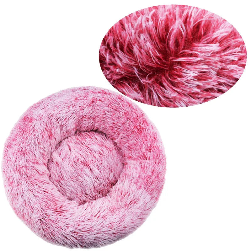 Lit Rond Ultra Doux pour Chien et Chat – Coussin Moelleux et Chaleureux