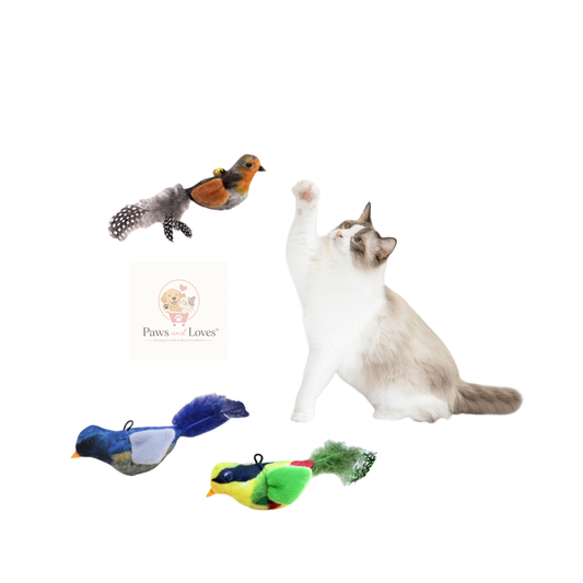 Paws & Loves ChirpyBird Pro – Jouet Sonore Interactif Anti-Anxiété pour Chiens et Chats