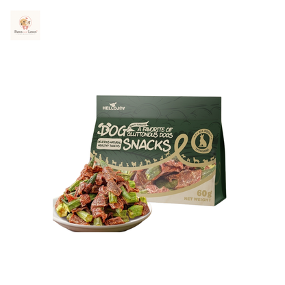 Paws & Loves™ Gourmet Duck Bites – Friandises au Canard et Gombo pour Chiens